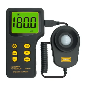 Nové Profesionálne Pôvodný Digitálny Luxmeter Svetlo Meter Fotometer pre fotografovanie Luminometer Spektrometer 200,000 Lux Meter
