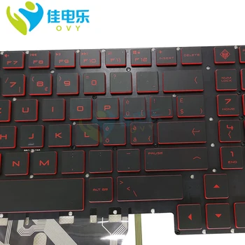 OVY NÁS SW Výmena klávesnice pre HP ZNAMENIE 15 CE ce017na Podsvietená Klávesnica anglický Swiss black red kľúče notebook časti Pôvodného