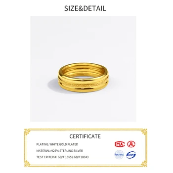 925 Sterling Silver Resizable Otvorenie Prstene pre Ženy Jednoduché Módne Šperky Veľké Nastaviteľné Starožitné Anillos Otvorenie Krúžky