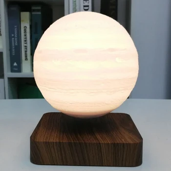 Kreatívne Luxusné Smart Magnetická Levitácia Zobrazenie Mesiaca LED Nočné Svetlo 3D Tlač Plávajúce Domáce Dekorácie Doplnky, Moderný