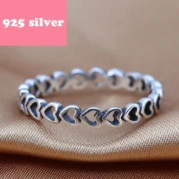 PJR039 hot predaj 925 strieborný prsteň módne Doplnky srdce prsteň s kameňom luxusné Doplnky, svadobné Doplnky, prstene pre ženy