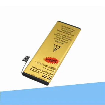 50pcs /veľa 2680mAh 0 nulový cyklus Výmeny Zlato Li-pol Batéria Pre iPhone 5S 5 S Akumulátorové Batérie