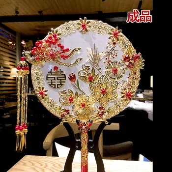 Čínsky štýl, svadobný dar, ručné kvet ventilátor luxusné strane ventilátora svadobné ventilátor nevesta strane ventilátora čínskej strane ventilátor