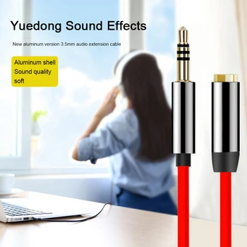 Mobilného Telefónu Headset Stereo Predlžovací Audio Kábel 3,5 mm Reproduktor Mužov a Žien Spojenie Predlžovací Kábel Pre Xiao Huawei