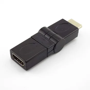 HDMI Samec Samica Konektor 360 Otáčania Nastaviteľný kompatibilný s HDMI Konektor Adaptéra Predlžovací Kábel Prevodníky pre PC 4K 3D L19