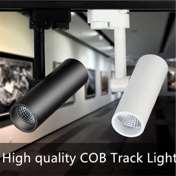 Vysoká kvalita COB LED track light 7W 10W 15W LED track bodové svetlo stropné LED track reflektor LED track lampa AC85-265V
