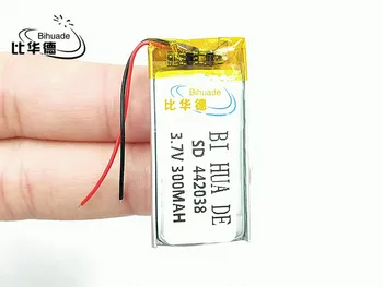 Li-Po 3,7 V,300mAH,[442038] Polymer lithium ion / Li-ion batéria pre hlasový záznamník pero,smartband,smart hodinky;bluetooth,mp3