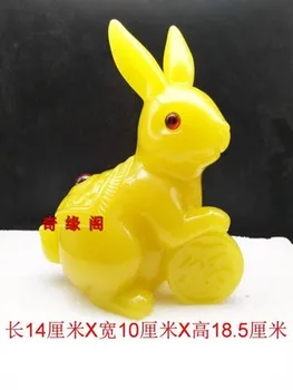 Prilákať bohatstvo yutu lunárny Čínskeho zverokruhu králik dekorácie jade králik remesiel obývacia izba dekorácie remesiel socha domov