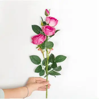 Bautiful Jeden Rose Multicolor Umelé Ruže, Kvety Ultra-reaslitic Kytice Nikdy Vysušiť Milenca\ \ 's Darček Domáce Dekorácie