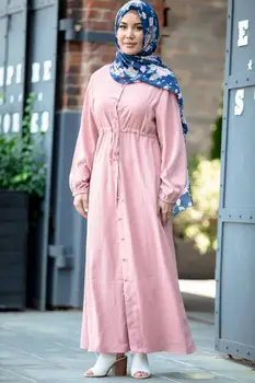 Moslimské Módne Dubaj Abaya Cardigan Hidžáb Oblečenie Abayas pre Ženy Kaftane Marocain Kaftan turecké Šaty Vestido Župan Musulmans