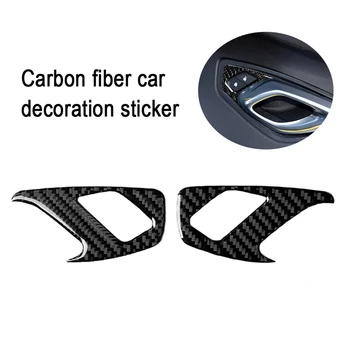 Auto Uhlíkových Vlákien Interiér Nálepky Auto Door Lock Panel Obtlačky Auto Styling Vnútorné Samolepky Príslušenstvo Pre Chevrolet Camaro