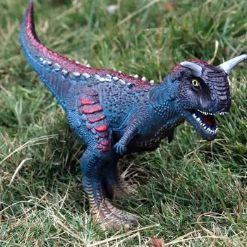 Jurský Mäsožravý Dinosaurus Carnotaurus Ústach Môže Otvoriť Akcie Obrázok Zber Model Hračky Pre Deti, Chlapec Darček