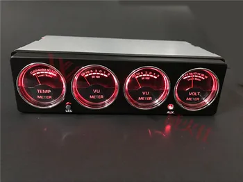 Auto LED Displej Hudobné Spektrum Analyzer Auto Teplota Napätie Úrovni Meter