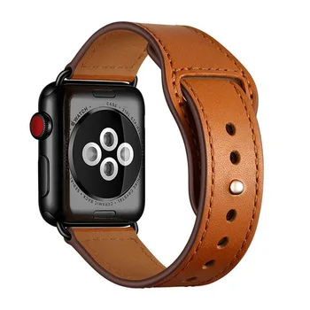 Kožené slučky popruh Pre Apple hodinky kapela 44 mm 40 mm iWatch kapela 42mm 38mm pravej Kože watchband náramok Apple hodinky 5 4 3 21