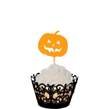 Tekvica halloween cupcake mulčovače cupcake mulčovače Potravín Vyberá špáradlá svadobné bachelorette svadobné sprcha dekorácie