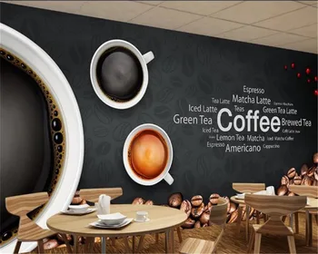 3d Tapety na Európsky a Americký Bar, kaviareň Pozadí Digitálna Tlač HD Dekoratívne Krásne 3d Tapety nástenná maľba
