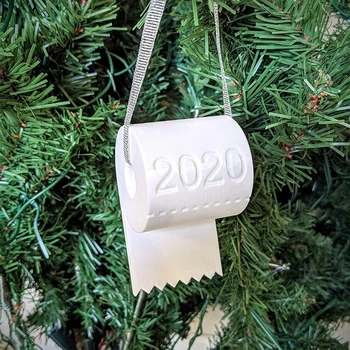 Luxusné 2020 Vianočné Ozdoby , Vianočný Stromček, Dekorácie, Prívesok, Tradície Domova Pre Rodiny (F-Toaletný Papier, 1 ks)
