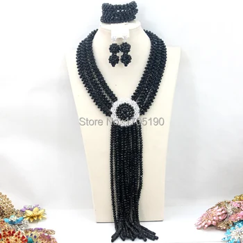 Biela Afriky Šperky Sady Vintage Nigérijský Korálky Šperky Set ABC020