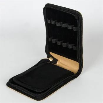 Quality Fountain Pen / Rollerball Pen Bag Pencil Case Available for 12 Pens - cream color Leather Pen Holder / Pouch