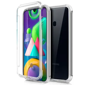 Samsung M215 Galaxy M21, 3D silikónové puzdro, 360 ochrany, transparentné, ľahká, odolná