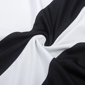 Letné 2021 Ženy Sexy Šaty Módne Letné Čierne Biele, Šitie O-Krku Bez Rukávov Sexy Office Šaty Vestidos Plus Veľkosť
