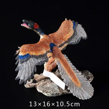 Jurský simulácie zvieracích dinosaura model archaeopteryx dávnych krídlo vtáčie pierko dinosaura Hračky Model Chlapec narodeninám
