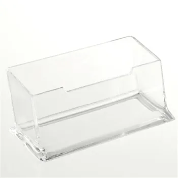 1PC Stôl, Policu Box úložný Stojan Displej Akryl Nové Plastové Jasné Ploche Podnikania Držiteľa Karty