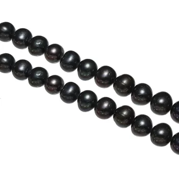 Umelé Zemiakov Sladkovodné Perly Perly Prírodné Čierna Platová trieda 9-10 mm Cca 0.8 mm Predáva Za Cca 15 Palcov Strand