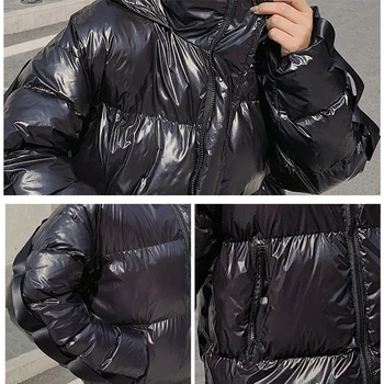 Hrubé dlhé zimné kabát dámy voľné veľké vrecká bavlna-čalúnená bundy 2020 Nové ženské zimné prešívané bundy pre ženy
