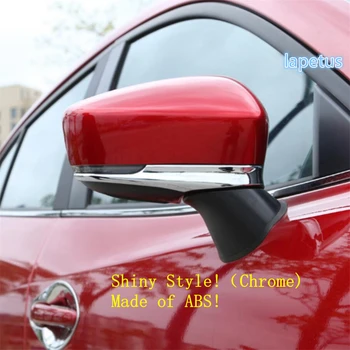 Lapetus Mimo Dvere Spätné Zrkadlo Pásy Dekorácie Rám, Kryt Trim 2 Ks vhodné Na Mazda 3 AXELA Sedan Hatchback 2017 2018 ABS