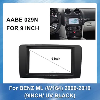 Autorádio Fascias pre Benz ML W164 2006-2010 UV BLACK Panel Inštalácie Výbava Auta Rám Stereo Panel GPS Hráč Rámu