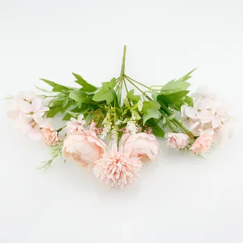 Severské Imitácia Kvetov Pivonky Skúmie Svadobné Boquet Držiteľ Lúč Svadobné Domov Dekorácia Umelé Kvety Imitácia F