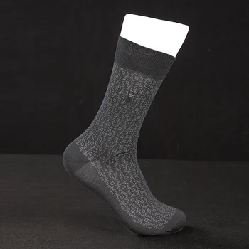Z2148 NAIER pánske Oblečenie/Bežné Bavlnené Ponožky Mercerized Výšivky Priedušná Tenké Bežné Obchodné Ponožky pre Jar Leto Jeseň