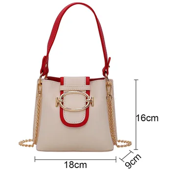 Segment malých ženy kožená taška Chain lock 2019 nové módne kabelky ramenní taška messenger dizajnér kabelka lady crossbody luxus