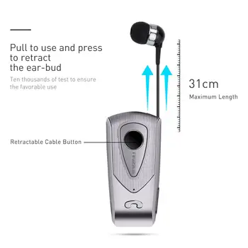 Fineblue F930 Bezdrôtové Bluetooth Slúchadlá teleskopická typ Stereo Obchodné Prenosné Handsfree Hovor Jasnosť Hudba pre Telefón, Mikrofón GT