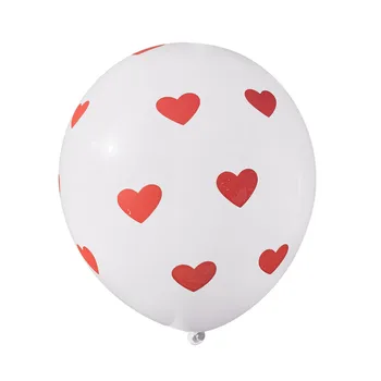 Biele a Červené Srdce Latexové balóny Milujem ťa globos Bannery Valentína Dekorácie Narodeninovej oslavy Svadby dekor 46pcs/veľa