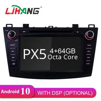 LJHANG Android 10 Auto DVD Prehrávač Pre Mazda 3 2009-2012 WIFI Multimediálnu GPS Navigáciu 2 Din autorádia Stereo Headunit Video Auto