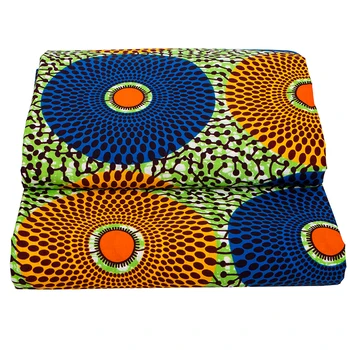 Vysoká Kvalita Najnovšie Afriky Textílie Vosk Tlač Bavlna Skutočný Reálny Vosk Ankara Dot Design Pagne Africain Pre Ženské Šaty Classic