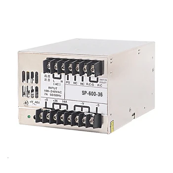 SP-500/600 -12/24/36/48V DC stabilizované napätie s PFC funkcia 500W 600W 25A prepínanie napájania