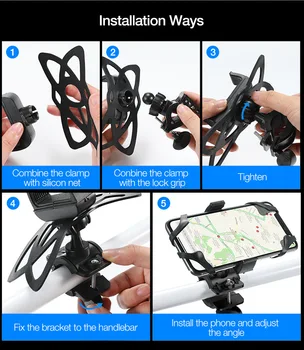 Univerzálne Cyklistické Telefón Držiak na Riadidlá Motocykla Mobilný Telefón Mount Strolle Kolíska Pre IPhone X Xs Plus Samsung Xiao GM