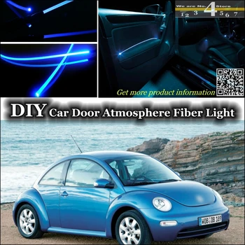 Interiér Okolitého Svetla Tuning Atmosféru Optický Kapela Svetla Pre Volkswagen VW New Beetle Bjalla Panel Dverí osvetlenie