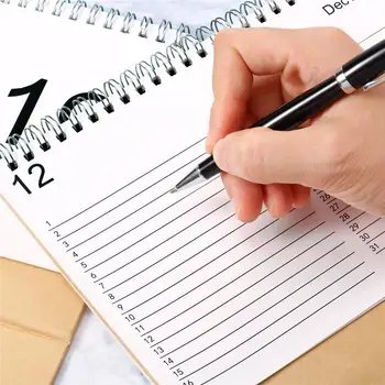 2020 Nový Rok Stolný Kalendár Tvorivé Jednoduchý Stôl Cievka Poznámkový Blok Kraft Papier Kalendár Denný Plán Ročné Agenda Organizer Hot