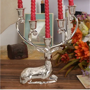 Klasické sviečky, dekoratívne retro svadbu candelabra sviečkový svadobné dekorácie svietniky bytové doplnky ZT061