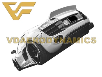 Vhodné Pre 12-15 Audi R8 V8, V10 VAD-LB Laminát Widebody celého Tela Kit Blatník Svetlice Spojler Predného Pery Zadný Difúzor