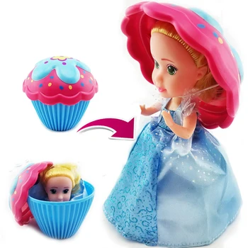 Prekvapenie Cupcake Princezná Bábika Deformovateľné Bábiky Dievča Krásne Roztomilé Hračky Narodeninám Mini Tortu Bábiky Hračky pre Deti Boneca