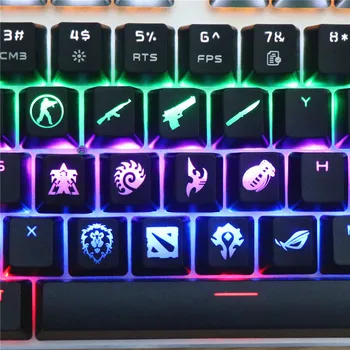 DIY PBT keycaps Herné klávesnice Tlačidlá Tlačidlo World of Warcraft DOTA klávesa caps hra keycap Milosrdenstva ABS Spp pre Mechanické klávesnice