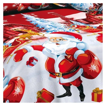 Vianoce Domov textilné Bavlnené obliečky vysokej kvality 4pc posteľná bielizeň nastaviť (Color: Red)