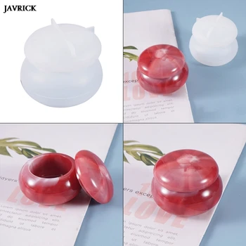 Crystal Epoxidové Živice Formy Rúž Rouge Jar Odlievanie Silikónové Formy DIY Remesiel Korálky Úložný Box Šperky Dekor Výrobu Nástrojov