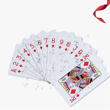 Vysoko Kvalitného PVC, Nepremokavé Hracie Karty Wearproof Plastové Poker Bar Strany Dosková Hra Biela Karta Magic Poker Rekvizity