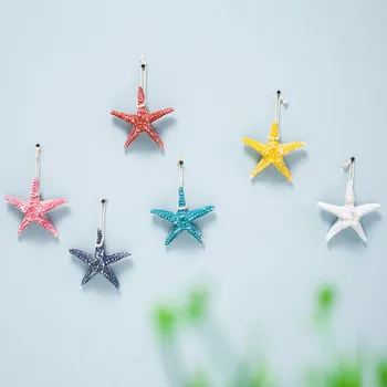 8pcs 12.5 cm tvorivé farebné živice hviezdice malé nástenné ozdoby, svadobné dekorácie domova príslušenstvo miniatúrne figúrky